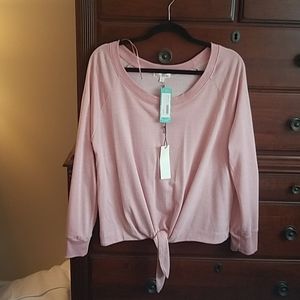 Pale pink ladies top